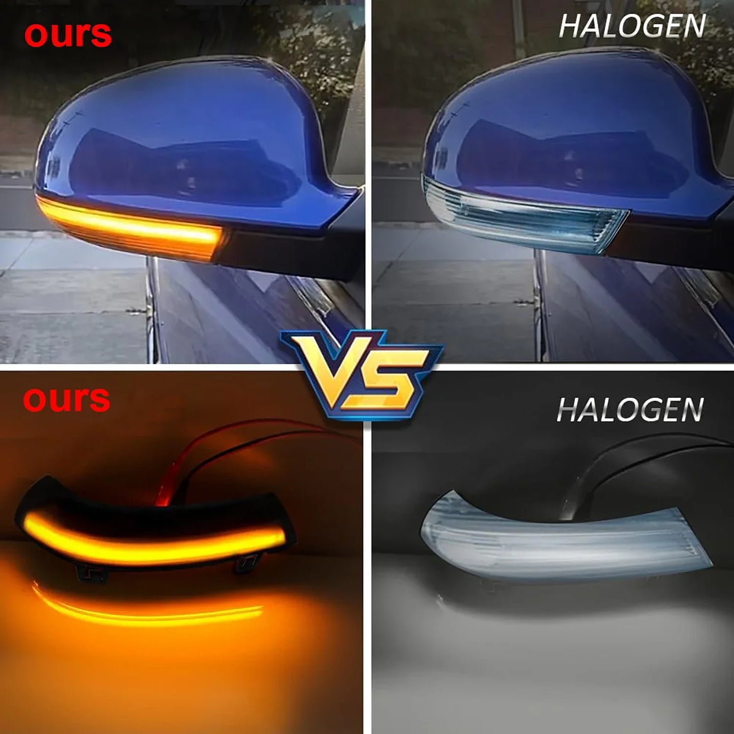 Sequential LED Side Mirror Turn Signal Lights – VW Golf MK5, Jetta, Passat, EOS, Skoda