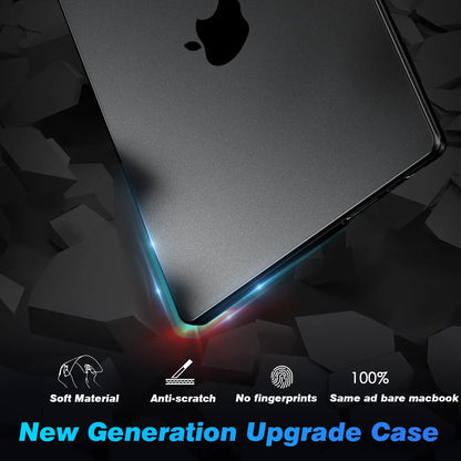 MacBook Hard Shell Case – Matte, Fingerprint-Resistant, Fits Pro 13–16 & Air 13–15 (M1–M5)