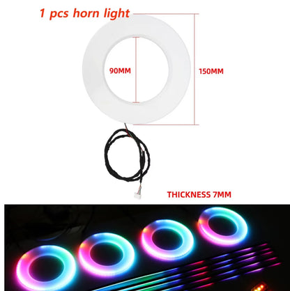RGB Acrylic Car Ambient Light Bar 35cm 75cm 110cm APP Controlled