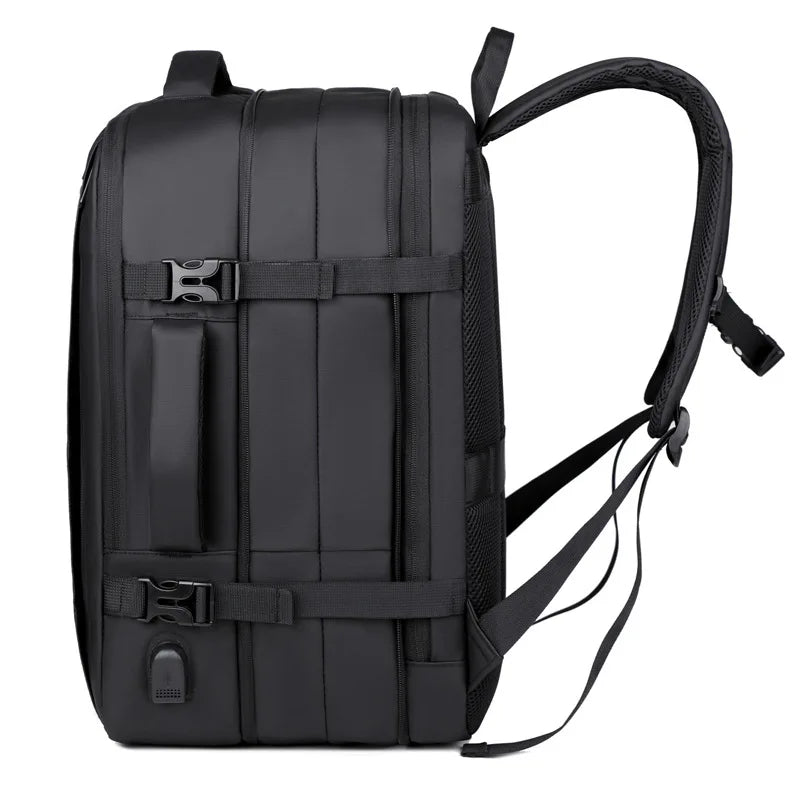 Business Backpack 18" – Water-Resistant PU, Flight-Approved, Overnight & Travel
