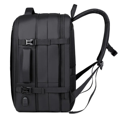 Business Backpack 18" – Water-Resistant PU, Flight-Approved, Overnight & Travel
