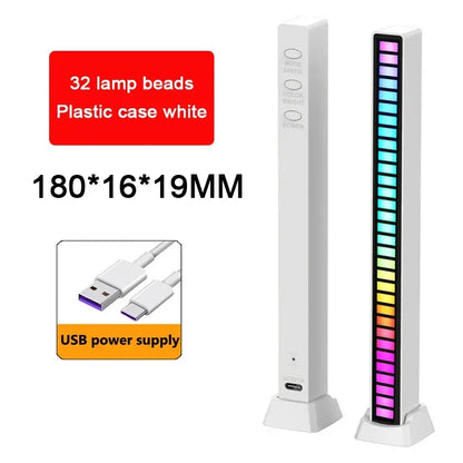 RGB LED Music Rhythm Light USB Sound Control Ambient Lamp with App Control