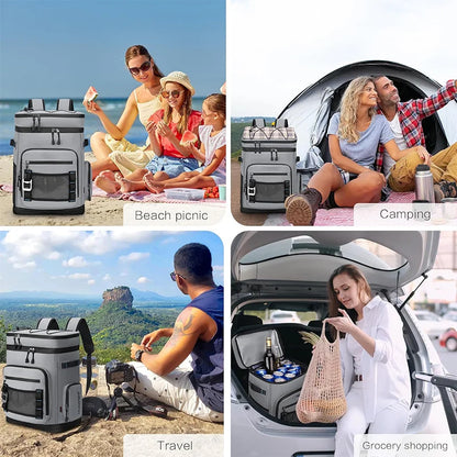 Insulated Cooler Backpack 30–40L – Leak-Proof, Holds 35 Cans, Keeps Cold 12 Hours