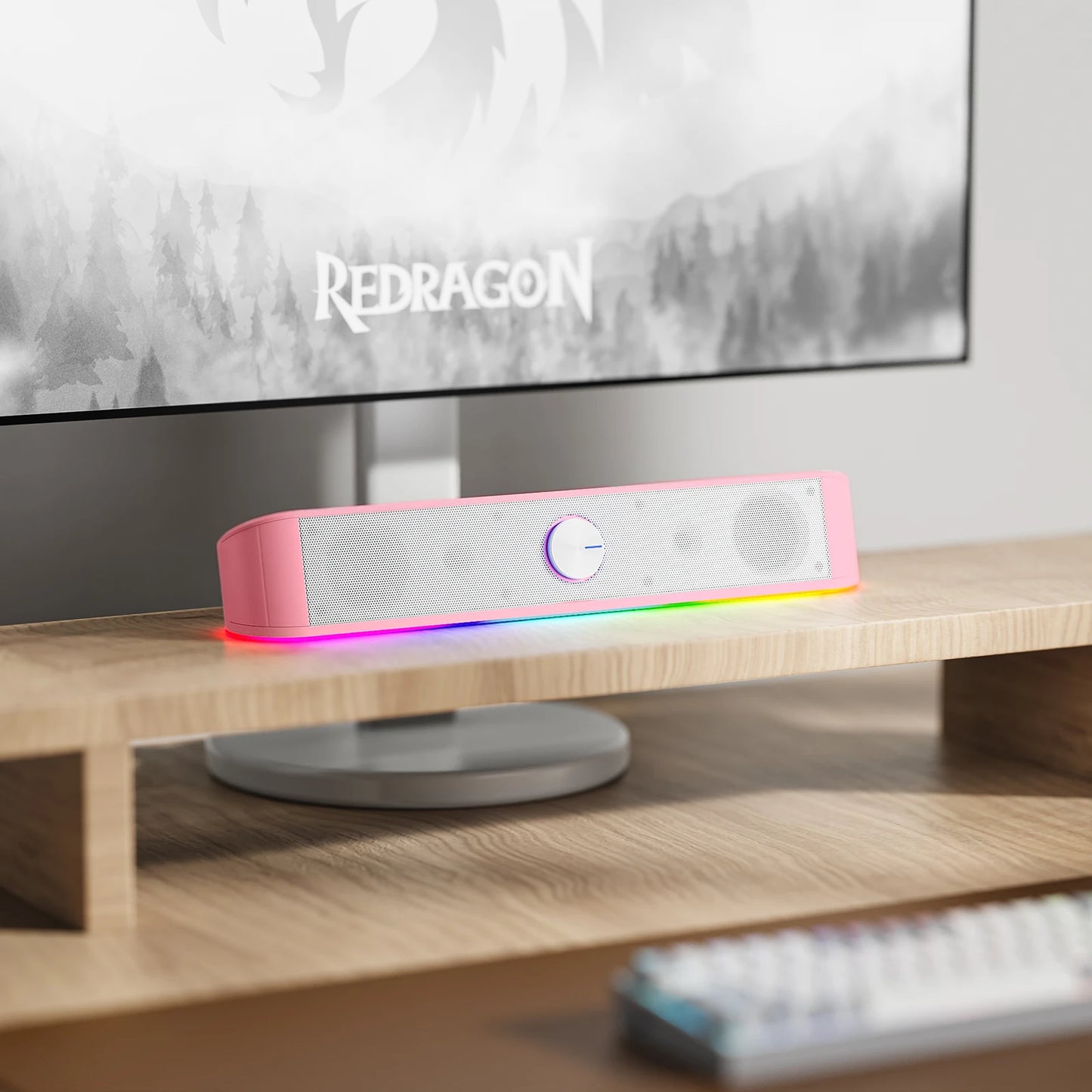 GS560 RGB Desktop Soundbar, 2.0 Channel Computer