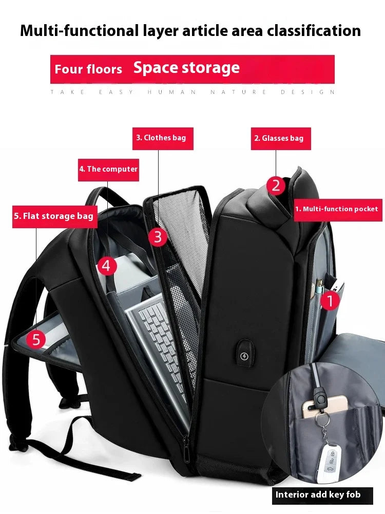 18 Inch Laptop Backpack with USB Charging Port for Business, Travel & School