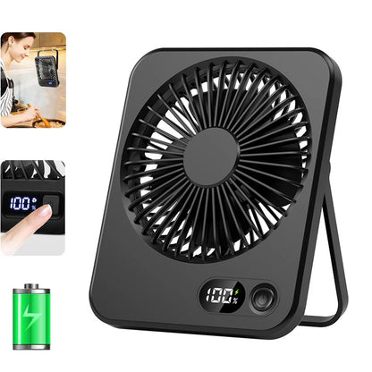 Mini Portable Folding Fan – USB Rechargeable Handheld & Desk Fan