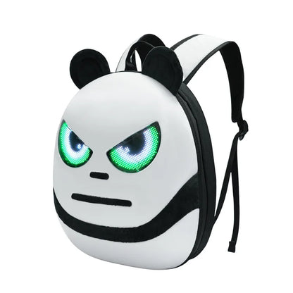 Smart LED Backpack – Bluetooth Programmable Pixel Screen, DIY Text & Animation Display, Hard Shell Waterproof