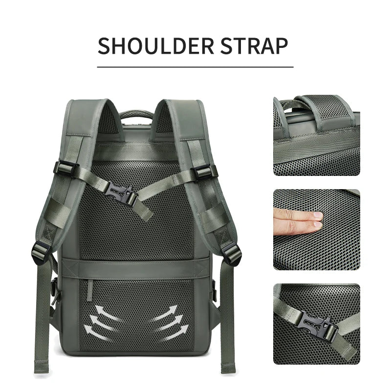 39L Expandable Laptop Backpack with USB Charging – Men & Women