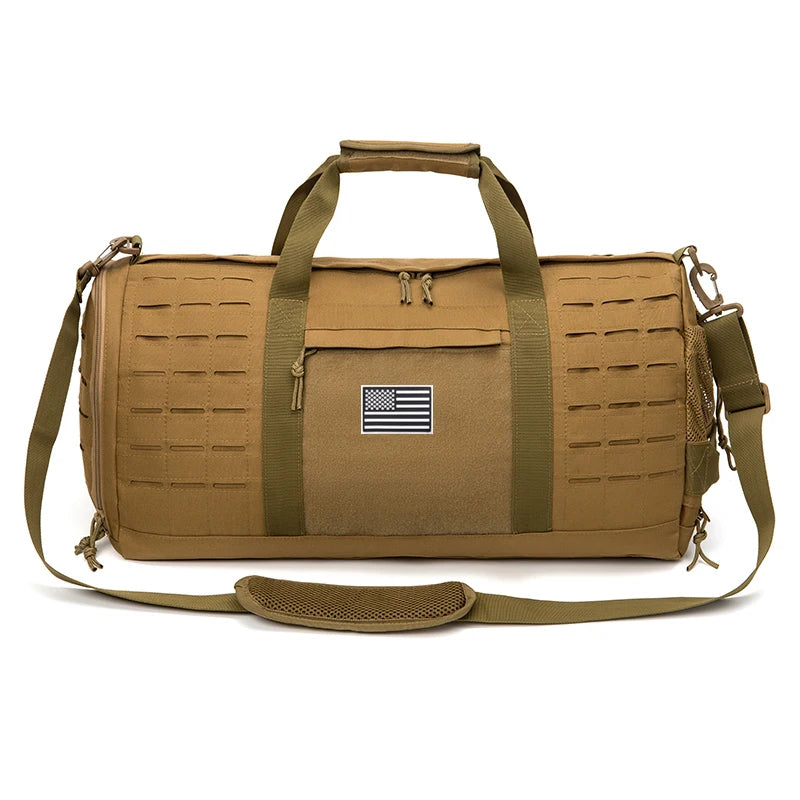 40L Tactical Duffle Bag with Shoe Compartment – Gym, Travel & Outdoor