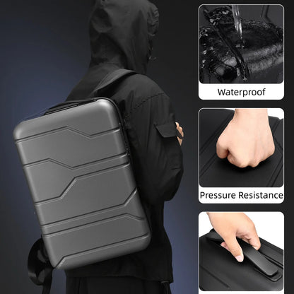 Hard Shell E-Sports Backpack 16.8" – Anti-Theft Expandable Laptop Bag