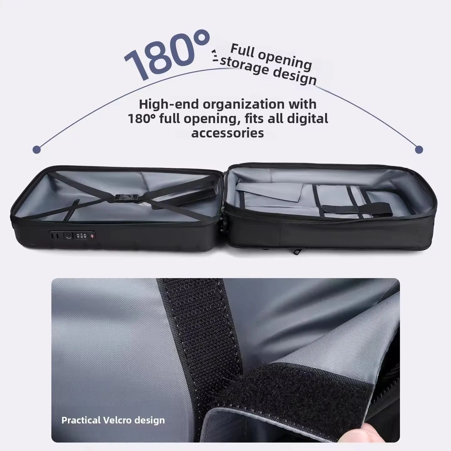 Hard Shell E-Sports Backpack 16.8" – Anti-Theft Expandable Laptop Bag