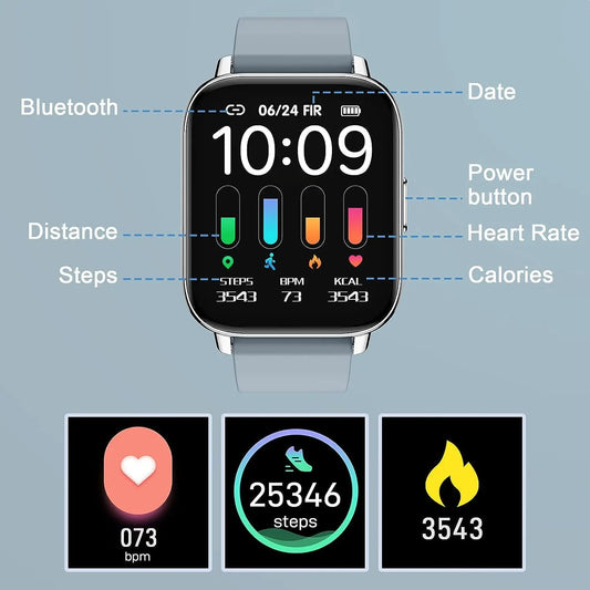 Smart Watch, Fitness Tracker 1.69" Touch Screen