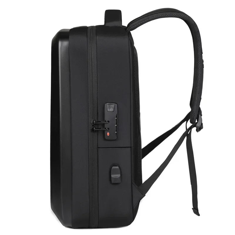 Hard Shell Backpack with Password Lock – Large Capacity Laptop Bag