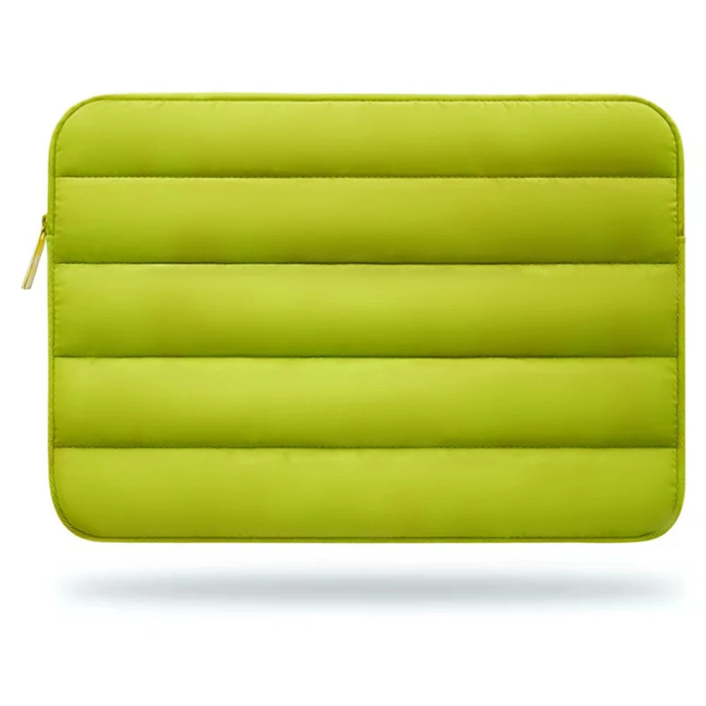 Puffy Laptop & Tablet Sleeve – Shockproof Polyester, Zipper, 9–16", iPad, Samsung, Huawei