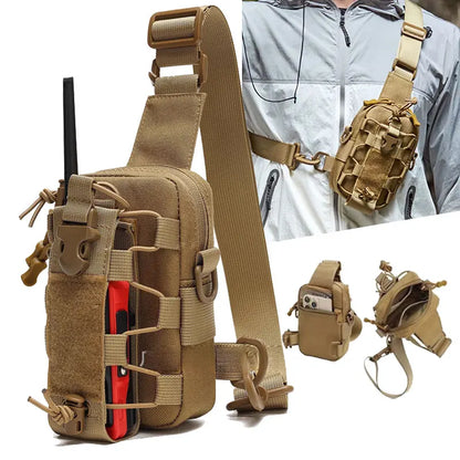Tactical Sling Chest Bag with MOLLE Webbing – Crossbody & Outdoor