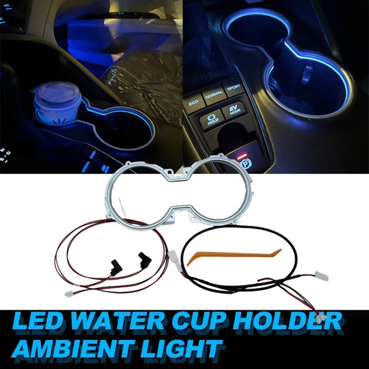 LED Cup Holder Ambient Light for Toyota Camry 2018–2023 Ice Blue Interior Trim