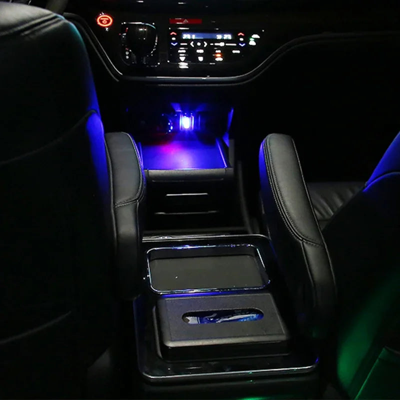 Mini USB LED Car Interior Ambient Light Decorative Plug-In Lamp