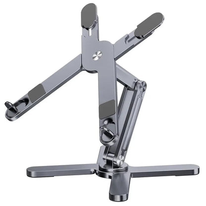 Foldable Laptop Stand 360 Degree Rotation Adjustable Aluminum Alloy Notebook Holder for 10 to 17 Inch Laptops