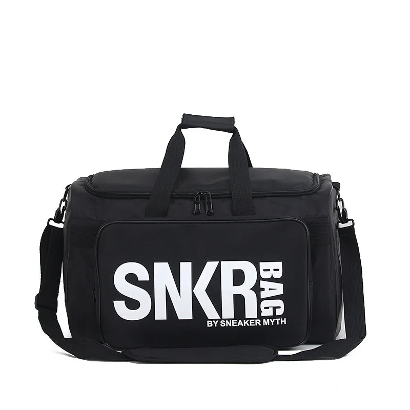 Multi Functional Sneakers Travel Bag Large Capacity Sports Gym Bag with Shoe Compartment One Shoulder Luggage Bag