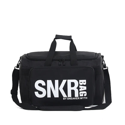 Multi Functional Sneakers Travel Bag Large Capacity Sports Gym Bag with Shoe Compartment One Shoulder Luggage Bag