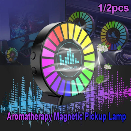 Rechargeable RGB Aromatherapy Magnetic Ambient Light for Car Air Vent and Home