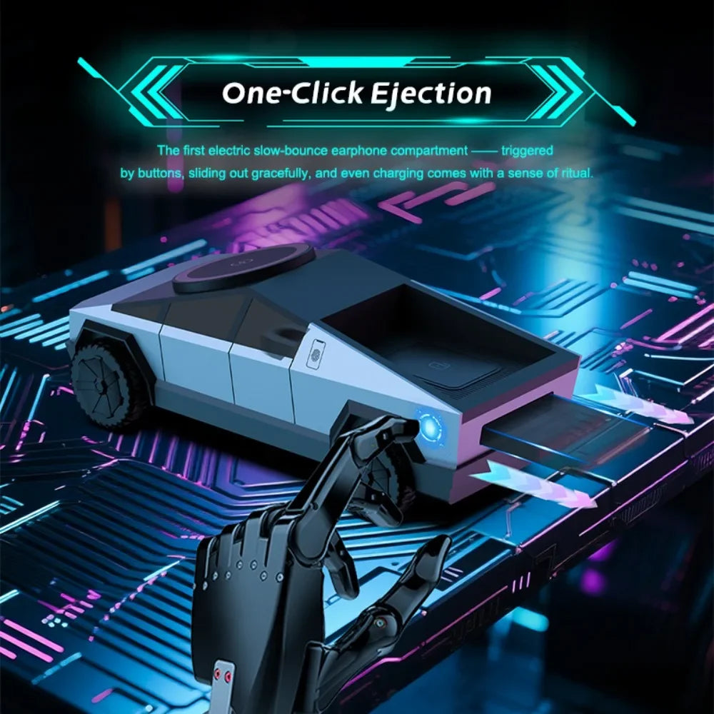 Cybertruck Style 3 in 1 Magnetic Wireless Charger Phone Stand Fast Charging Dock for iPhone Watch AirPods