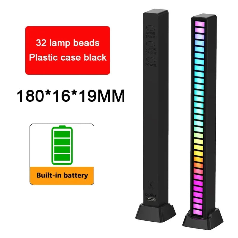 RGB LED Music Rhythm Light USB Sound Control Ambient Lamp with App Control