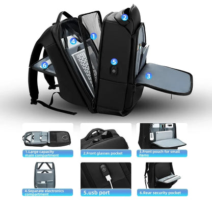 18 Inch Laptop Backpack with USB Charging Port for Business, Travel & School
