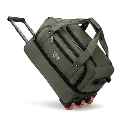 Oxford Trolley Travel Bag – Large Capacity Rolling Boarding Bag for Business & Short Trips