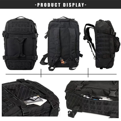 Tactical MOLLE Duffle Bag – Waterproof Oxford, Large Capacity for Hiking, Camping & Gym