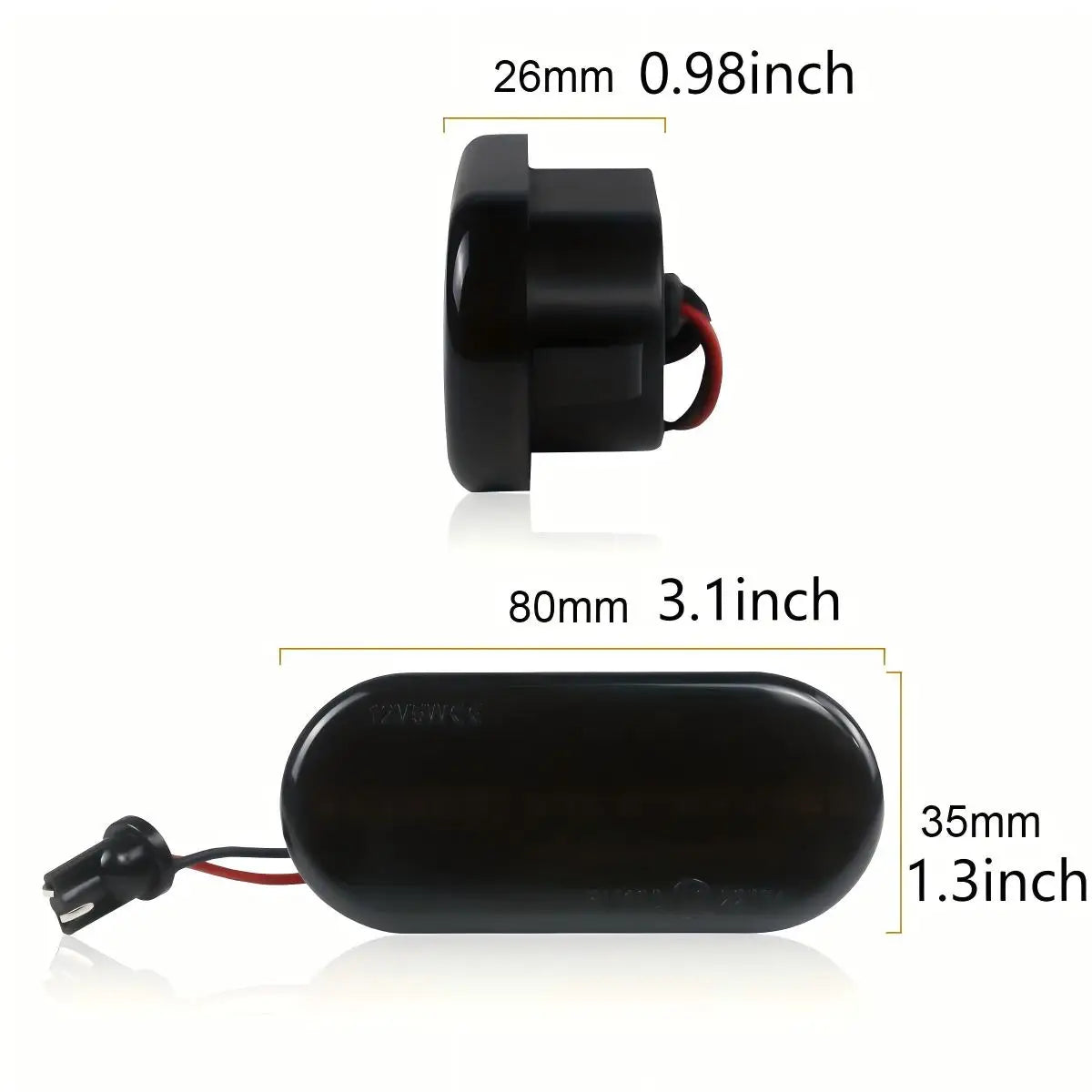 VW Dynamic Sequential LED Side Marker Turn Signal – Smoked, Amber, IP67, Golf MK4 Jetta Bora Passat B5 GTI 1999–2004