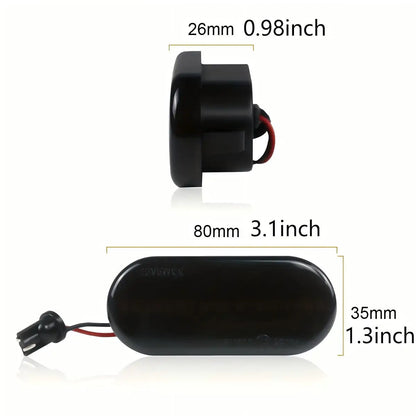 VW Dynamic Sequential LED Side Marker Turn Signal – Smoked, Amber, IP67, Golf MK4 Jetta Bora Passat B5 GTI 1999–2004