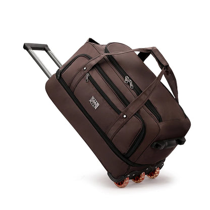 Oxford Trolley Travel Bag – Large Capacity Rolling Boarding Bag for Business & Short Trips