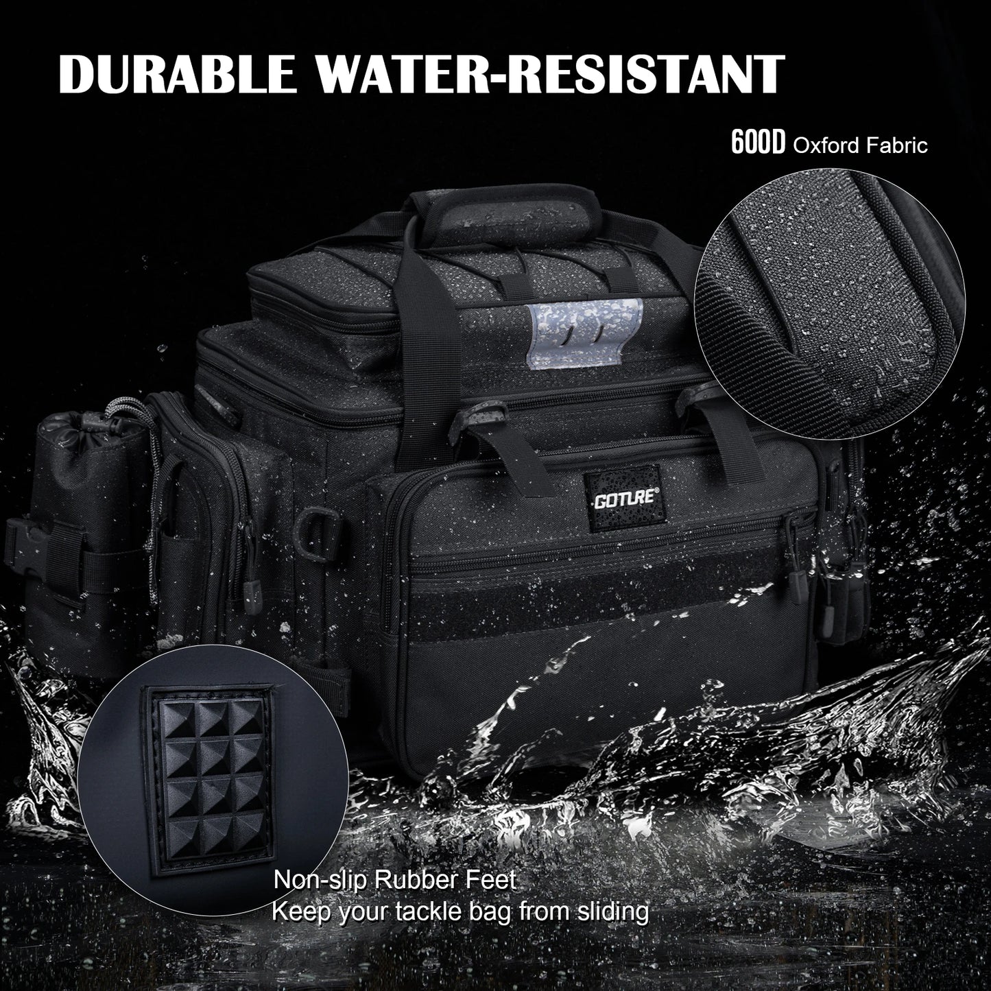 Large Fishing Tackle Bag – Water-Resistant Shoulder Bag