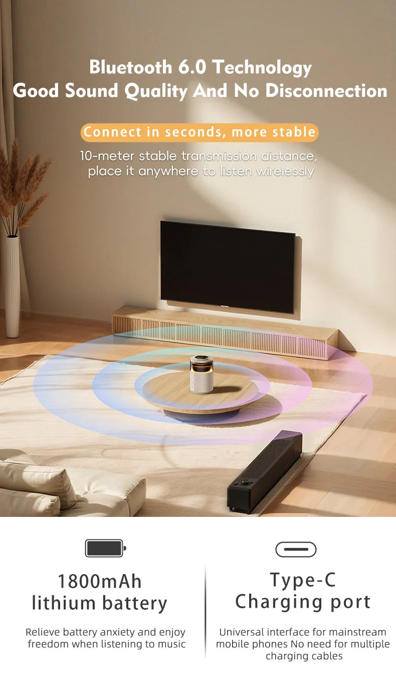 5 in 1 Magnetic Wireless Charging Station with Bluetooth Speaker and Night Light Fast Charger for iPhone Watch AirPods