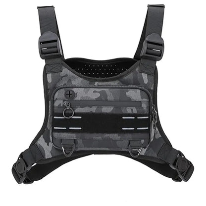 Lightweight Tactical Chest Bag with Reflective Strips – Running, Hiking & EDC