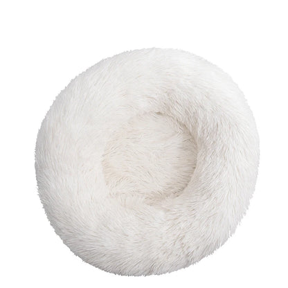 Calming Donut Pet Bed – Orthopedic Round Bed for Dogs and Cats