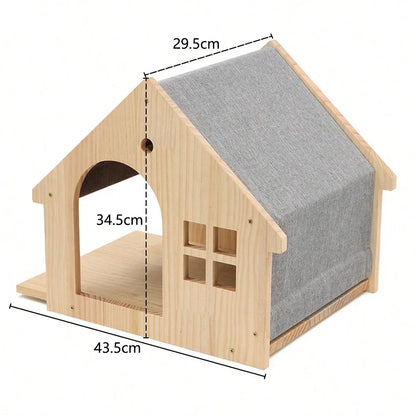 Wall-Mounted Cat Climbing Shelf System – Solid Wood Modular Cat Wall Furniture