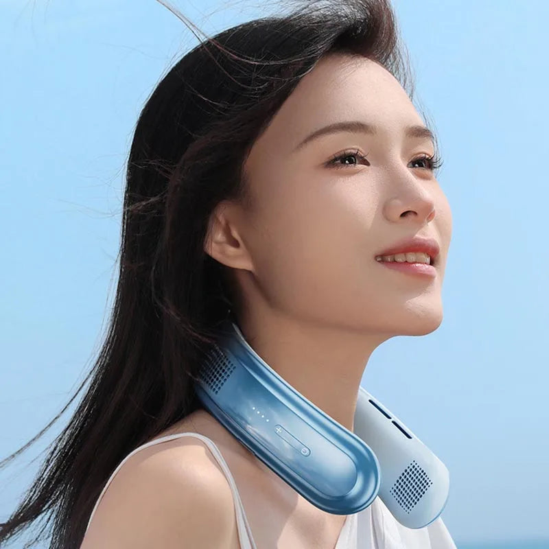 Portable Neck Fan 10000mAh Rechargeable Fan Mini 3-Speeds