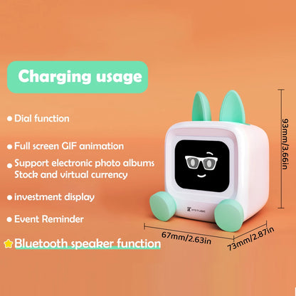 Smart Weather Clock Night Light – Bluetooth Speaker, WiFi Display & Ambient Bedroom Lamp