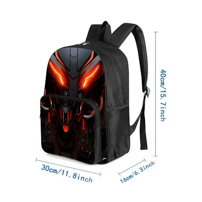 Kids Robot Print School Backpack for Boys and Girls