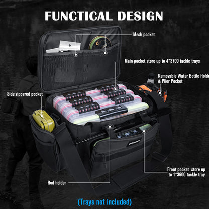 Large Fishing Tackle Bag – Water-Resistant Shoulder Bag