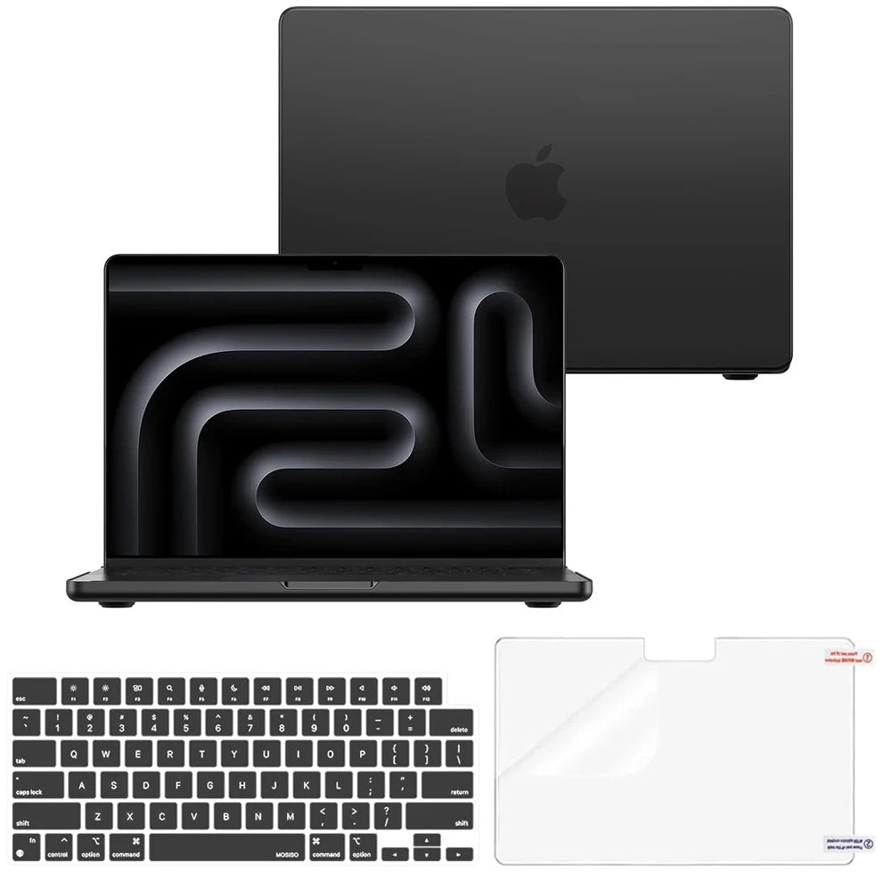 MacBook Hard Shell Case – Matte, Fingerprint-Resistant, Fits Pro 13–16 & Air 13–15 (M1–M5)