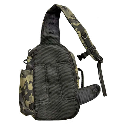 Men's Nylon Chest Bag with Water Bottle Holder – Crossbody