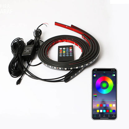RGB LED Car Underbody Light Kit with App & Remote Control 12V