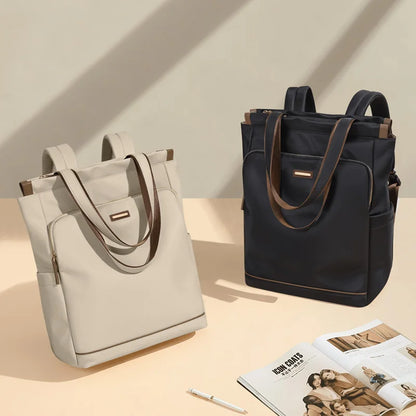 Convertible Backpack & Shoulder Tote Bag for Women with 15.6 Inch Laptop Compartment