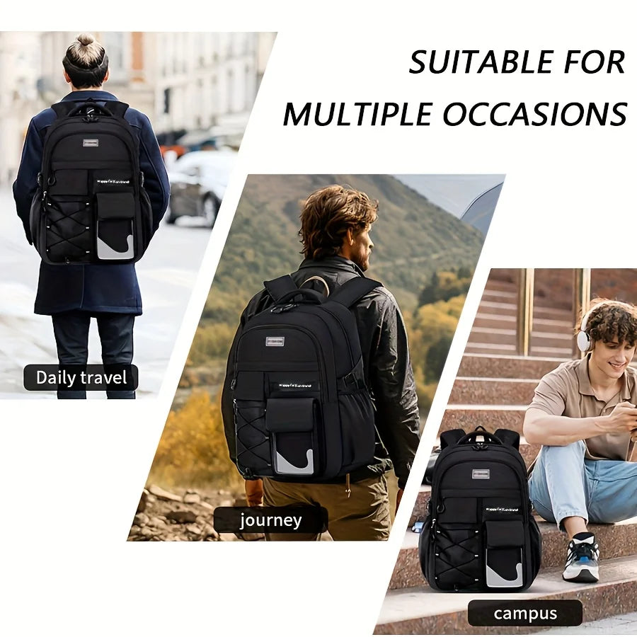Lightweight Casual Backpack – Large Capacity School & Travel Bag, Unisex