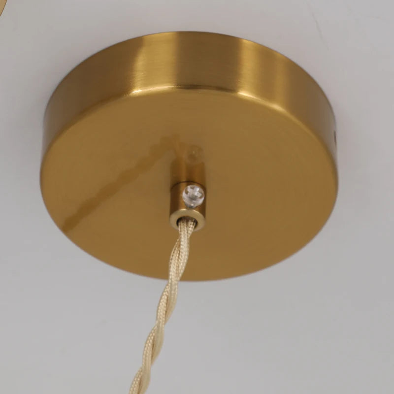 Japanese Style Ceramic Chandelier Nordic Retro Bronze Pendant Light for Living Room Hotel Bar Porch