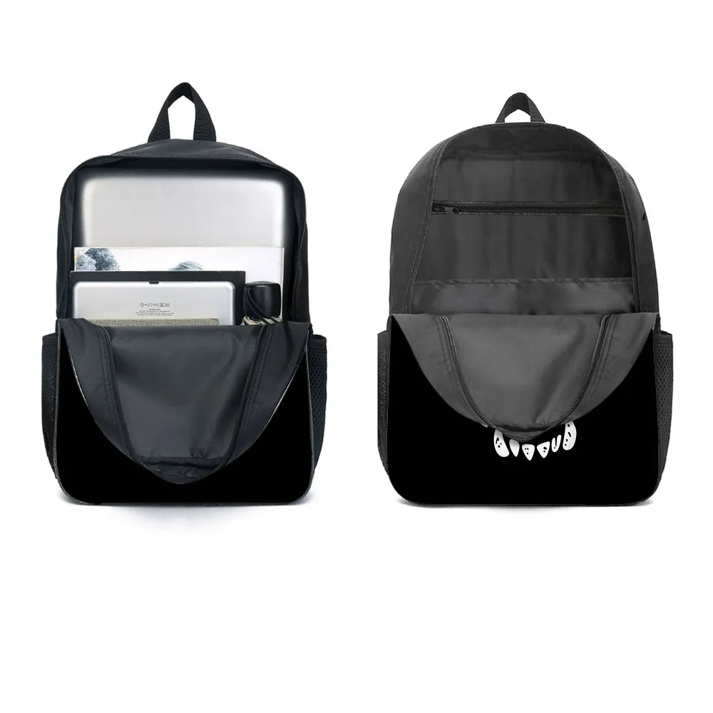 Evil Smiley Face 3-Piece Backpack Set – Backpack, Clutch & Tote, Polyester, Unisex