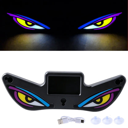 Solar LED Windshield Ambient Light with USB-C Charging and Suction Mount
